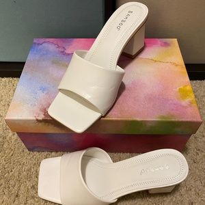 Forever 21 White Kitten Heels